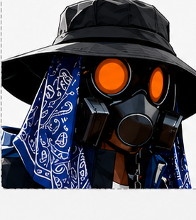 Gas mask detail
